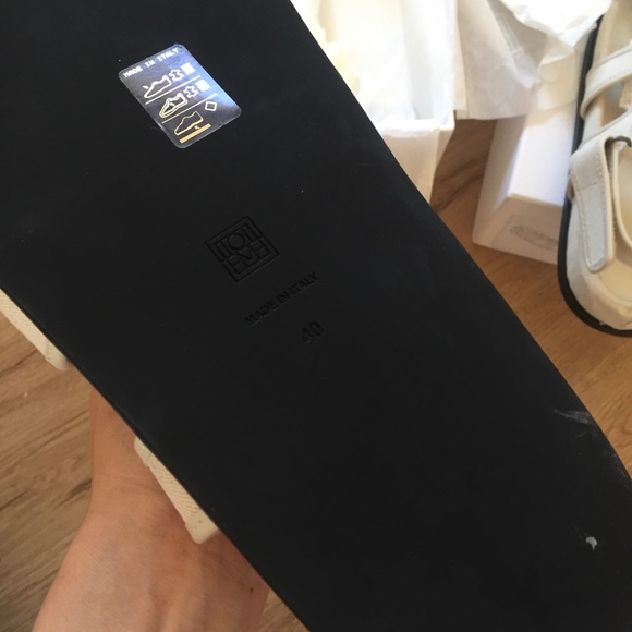 100% Authentic!! Org.$480 New with Box TOTÊME The Chunky Cotton Sandals Beige 40 - Picture 11 of 13